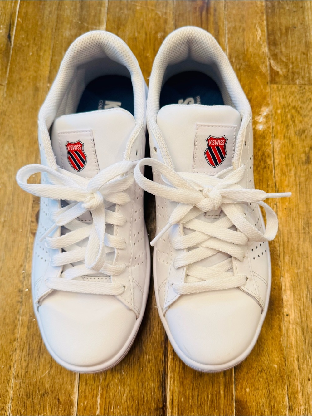K-Swiss Brand Court Casper All White Casual Sneakers for everyday wear - Picture 5 of 10